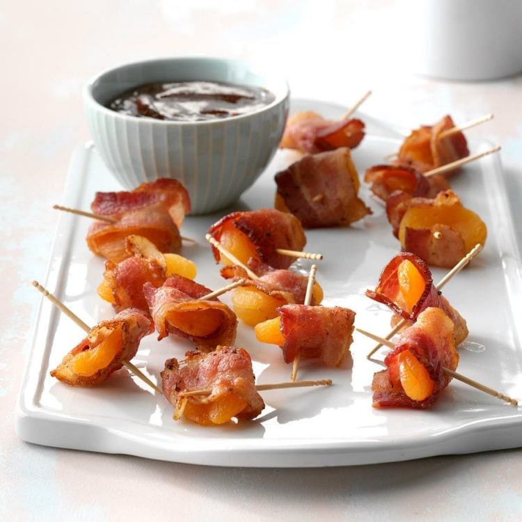 Bacon och aprikoser för en fin kombination av ingredienser