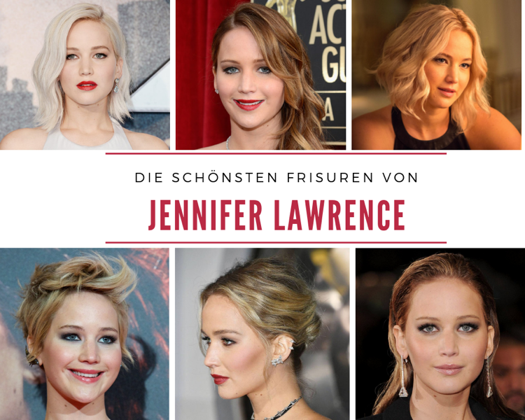 Jennifer Lawrence Frisyrer och Hårfärger Inspiration Kort Medium Långt Hår
