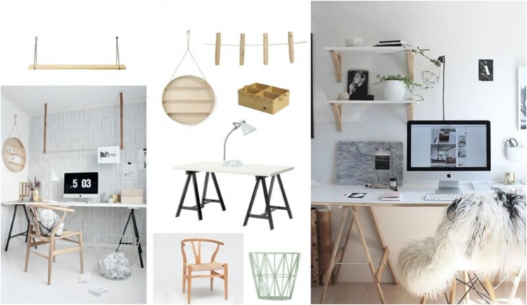Inred och dekorera ditt arbetsrum på ett skandinaviskt sätt