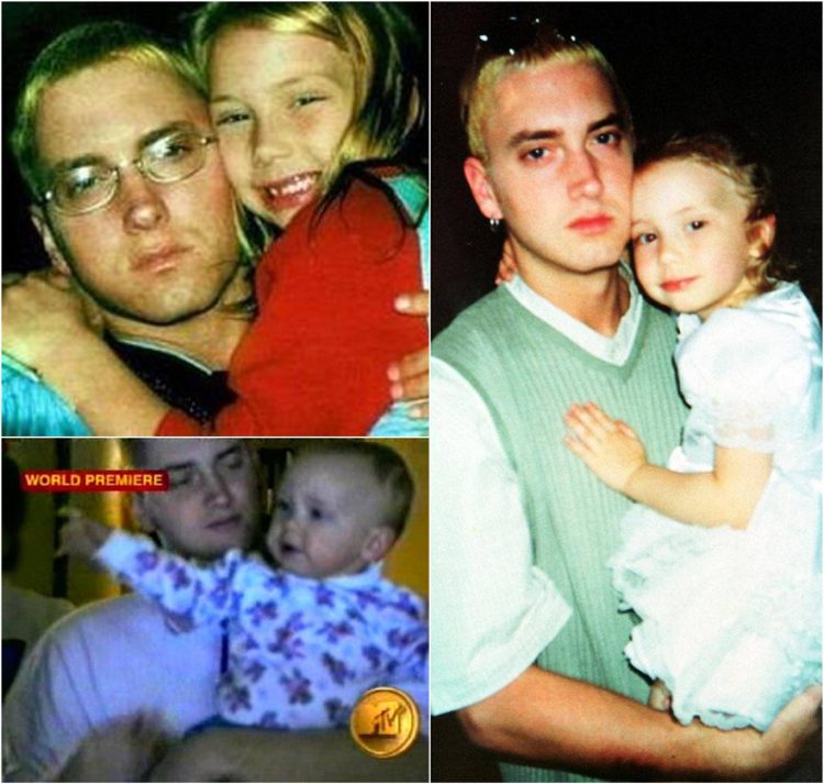 Eminems dotter Hailie som barn på 1990 -talet