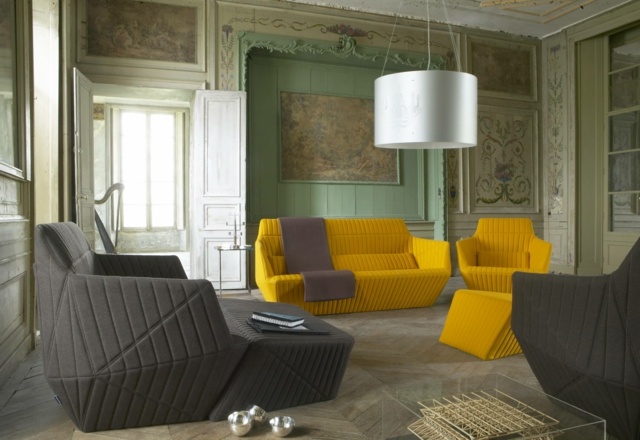 Möbler soffuppsättning moderna klassiska designidéer