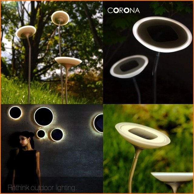 CORONA solar garden lights design blommor