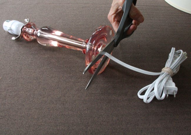solar bordslampa gör dig själv kabel lamphållare skär