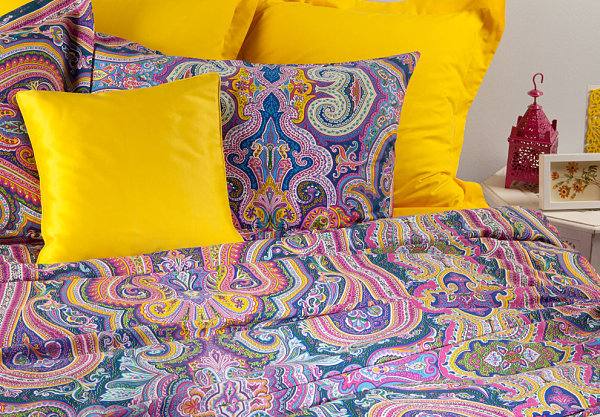 Färgglada sängkläder-Zara Home-paisley gul