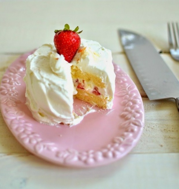japansk mini tårta jordgubbe citron grädde