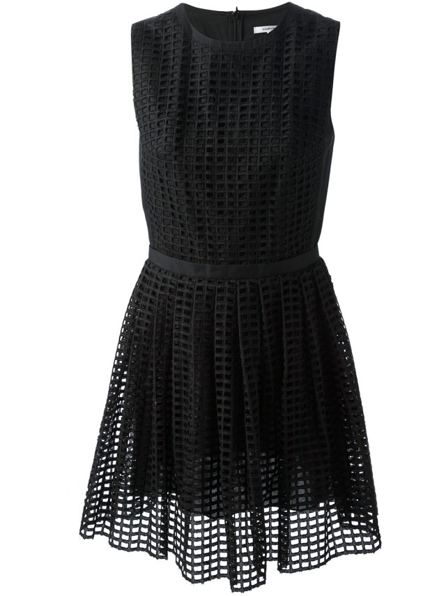 modern-klänning-mesh-optik-svart-veck-CARVEN-sommartrender