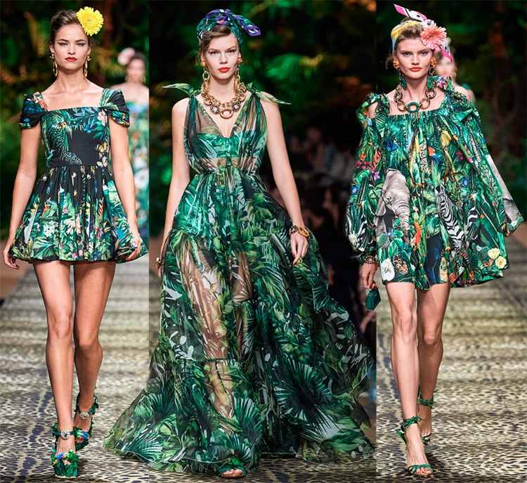 Dolce & amp; Gabbana djungellook tropiska tryck