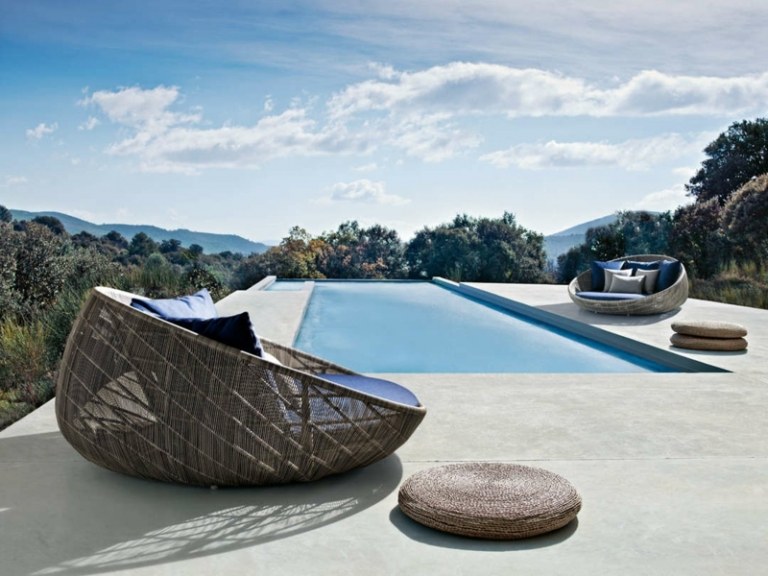sittmöbler sommar lounge fåtölj modern pool canasta
