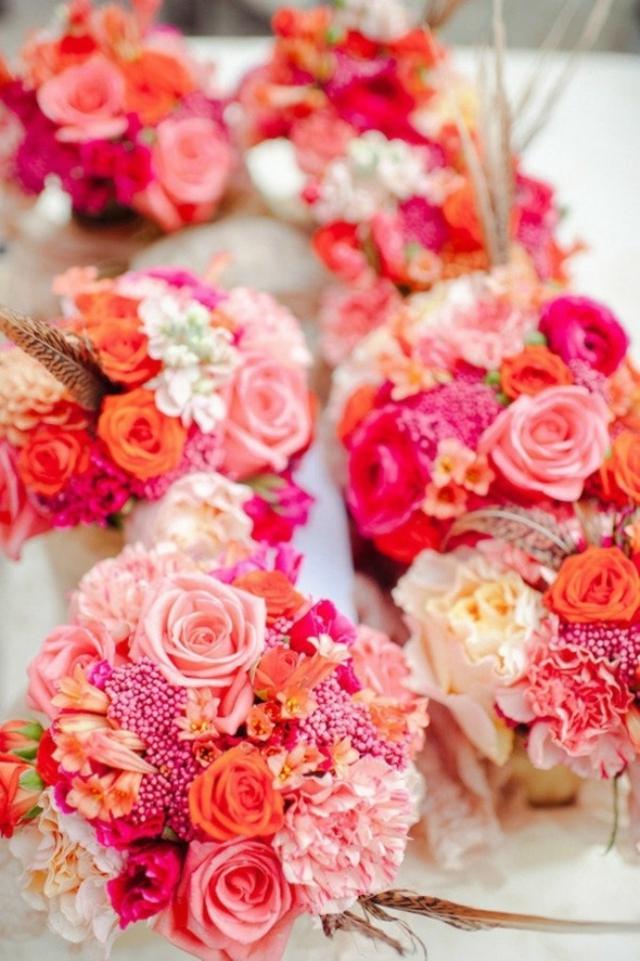 blommor rosa nyanser dekoration bröllop romantik