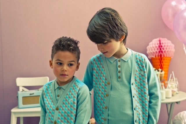 Sommarkollektion-mode-för-pojkar-utan tillsats-socker-koftor-mjölk-gröna-skjortor