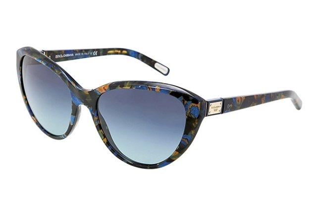 marmor-effekt-solglasögon-blå-svart-cat-eye