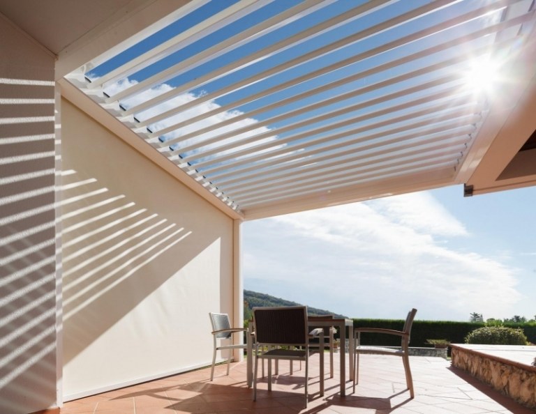 Solskydd-terrass takläggning-moderna idéer