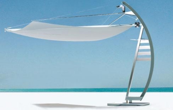 idéer för sol segel design vit strand