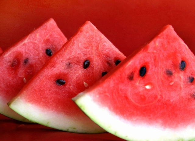 mat hälsosam röd vattenmelon järnhalt