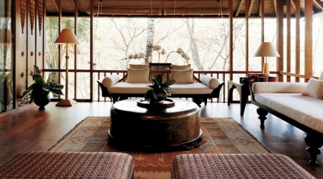 Ren lyx exotiska möbler design vardagsrum