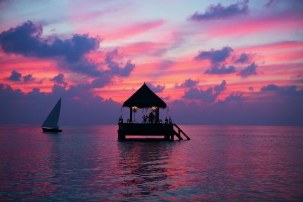 Exotisk villa 5 -stjärnigt resort Maldiverna