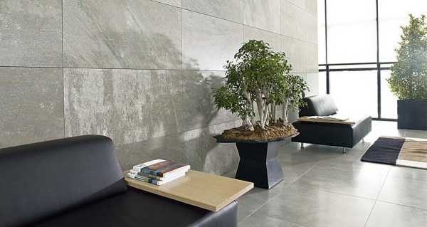 väggplattor stone look porcelanosa storformat polerad glans