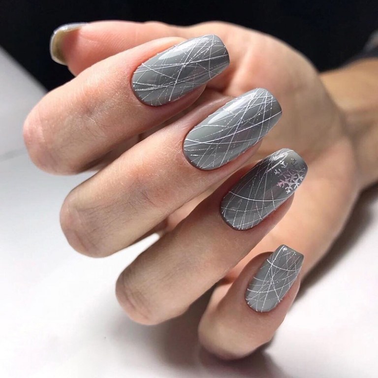 Spider Gel Design Long Nails Idéer Snowflake Nail Design Trends 2019