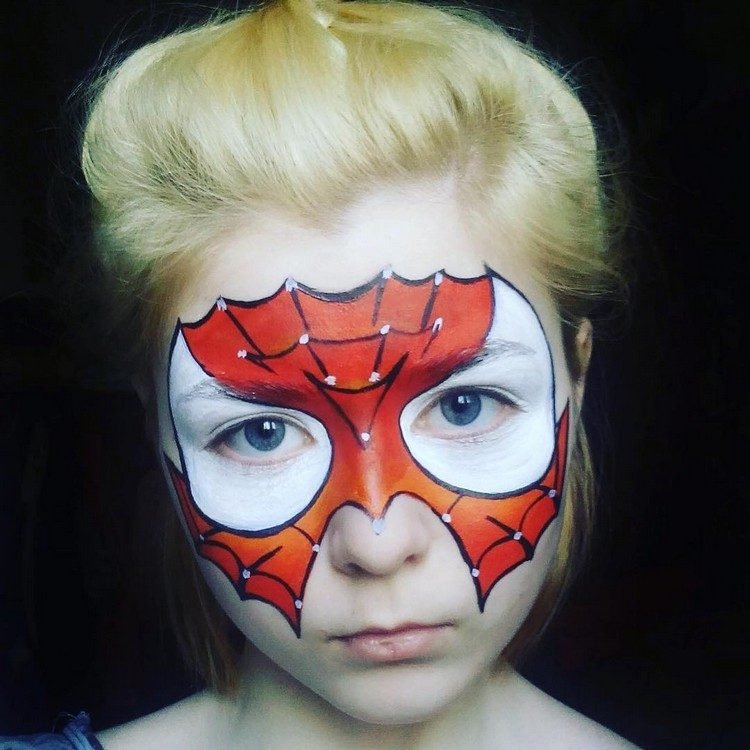 spiderman ansikte make-up make-up mall