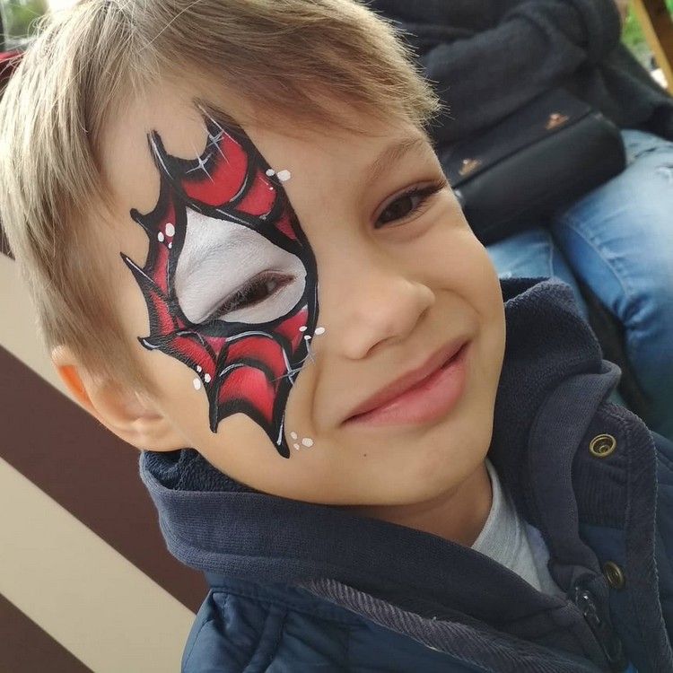 spiderman smink halloween idéer tips