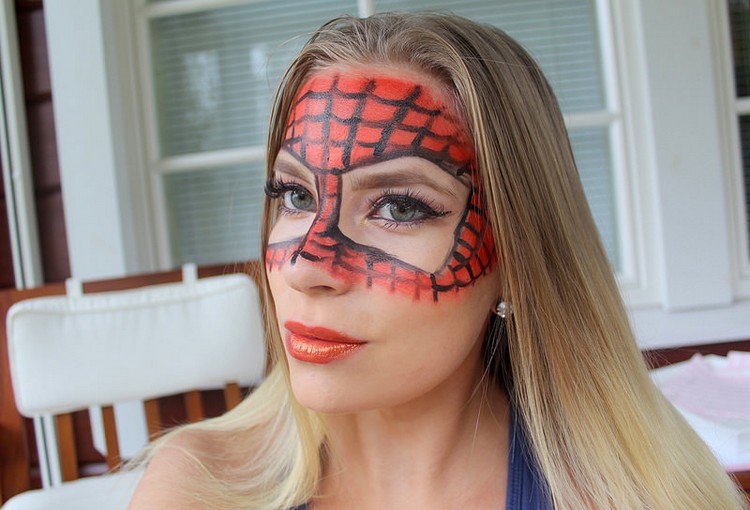 spiderman make up damer mask halloween