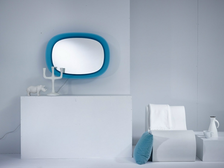 design spegel skopa rashid stil blå färg ekologisk