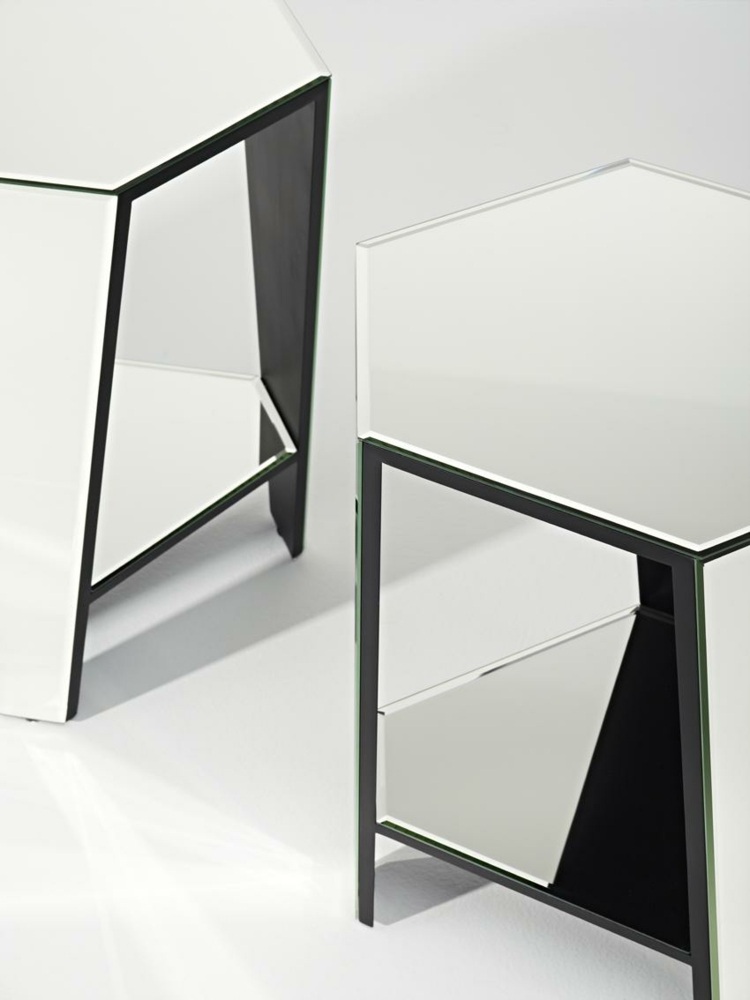 spegel design modern glans reflektion möbler vardagsrum