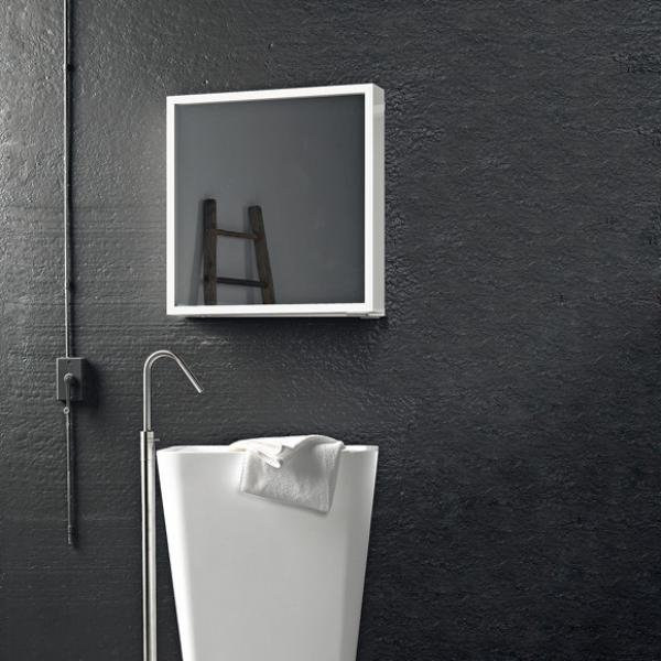 enkla designidéer för spegelskåp i badrummet