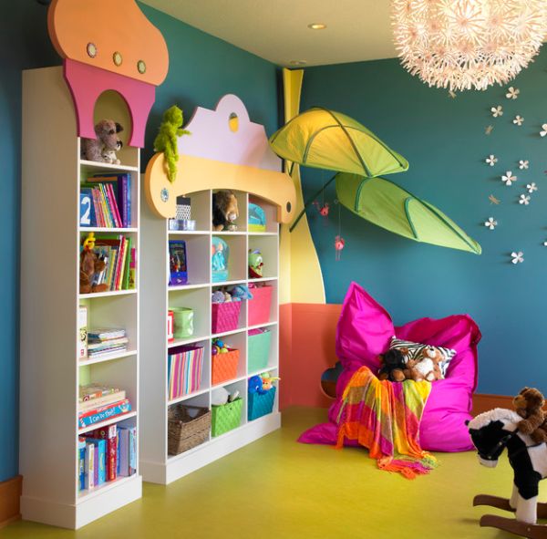 inderzimmer grönblå lila sagovärld