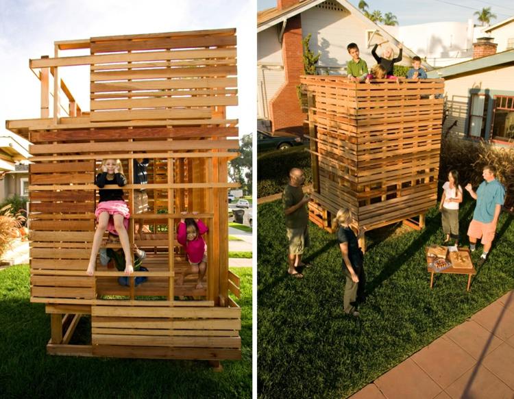 Lekstuga-trädgård-trä-konstruktion-bygg-själv-idéer