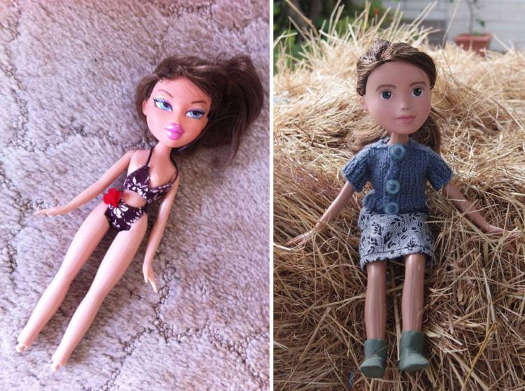 gör leksaker själv Barbie målar idéer själv