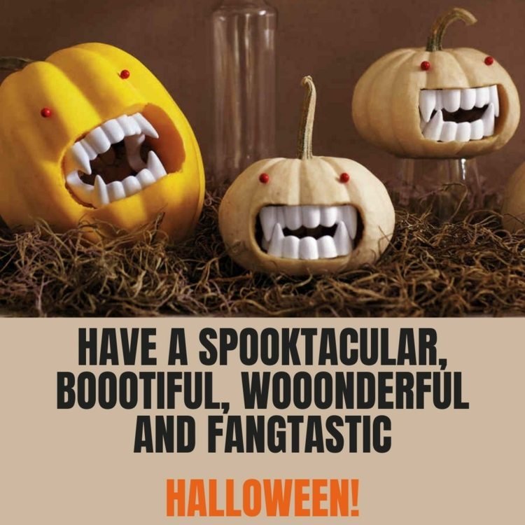 Ha en spooktacular, bootiful och fangtastic Halloween-Eve