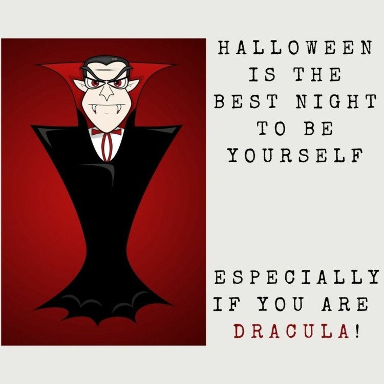 Halloween är den bästa tiden att vara sig själv - särskilt när du är Dracula