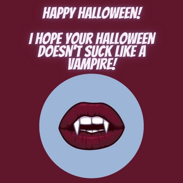 Roligt talesätt på engelska om vampyrer och Halloween