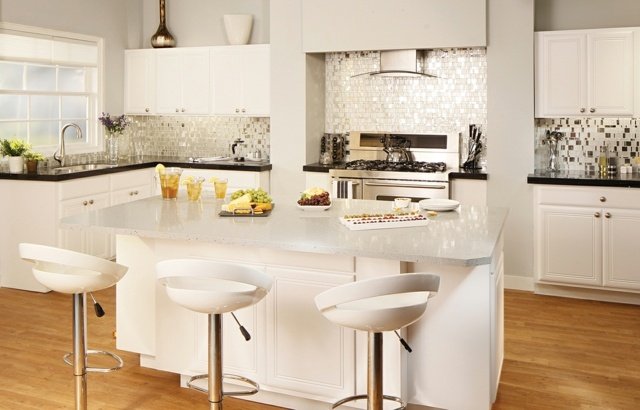 vit mosaik bakvägg kök design design