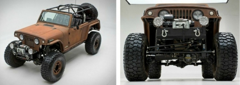 tuning jeep terra crawler framifrån vindrutan rch designs modell