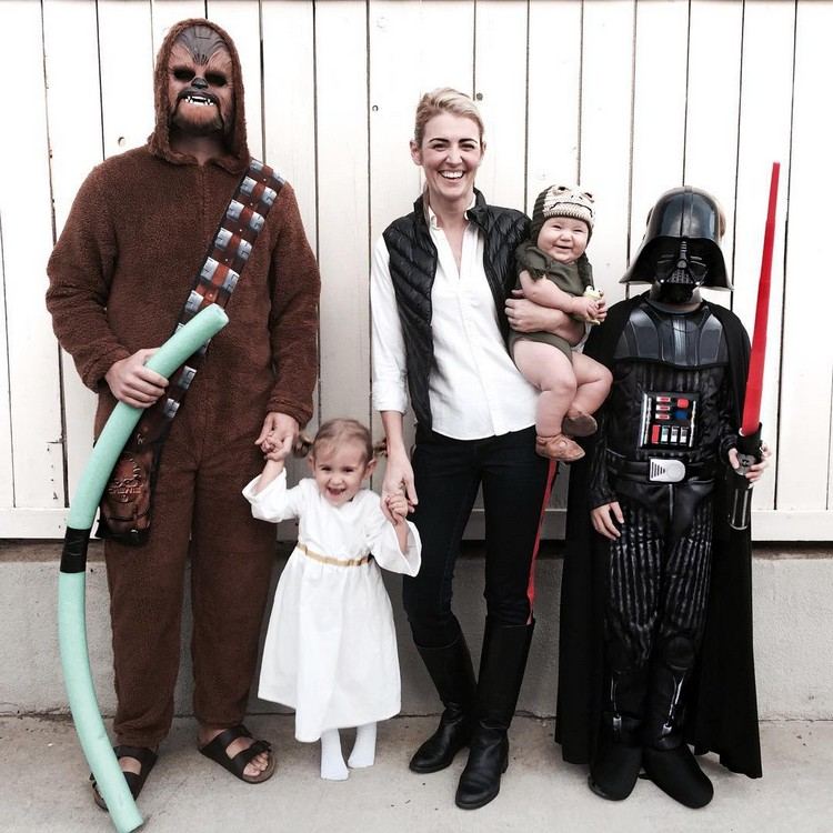 Star Wars-kostymer kreativa-karneval-dräkter-familj-barn