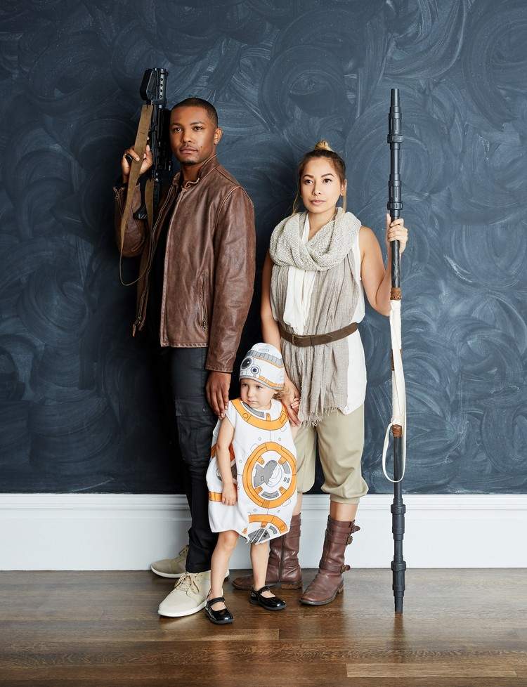 Star Wars-kostymer familj-kvinna-man-barn-gör-det-själv