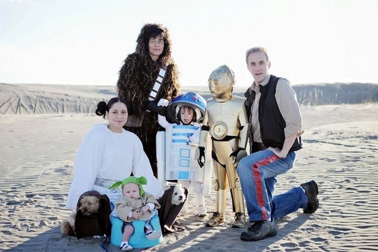 Star Wars Costumes idéer-familj-karneval-filmer-inspirerade