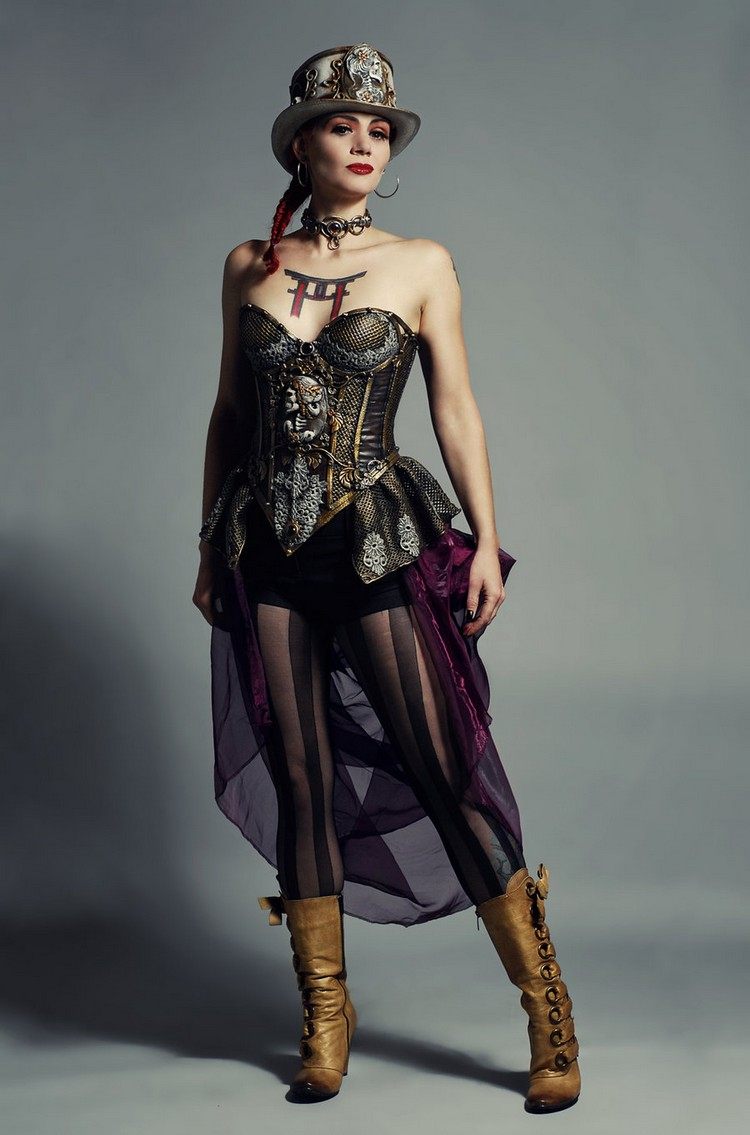steampunk-kläder-damer-corsage-elegant