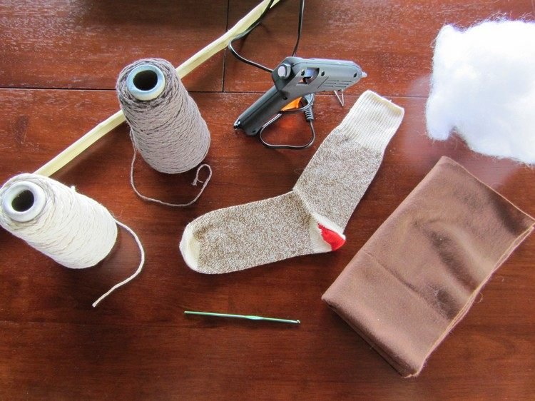 Hobby häst tinker strumpa-material-garn-fyllande material