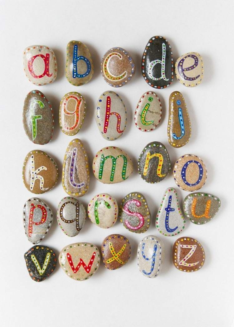 stenar-färg-tinker-idéer-barn-alfabet