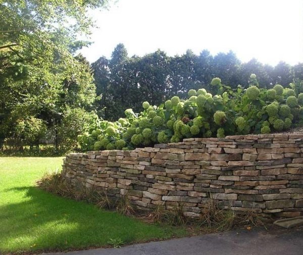Bygga naturstenmur i trädgården