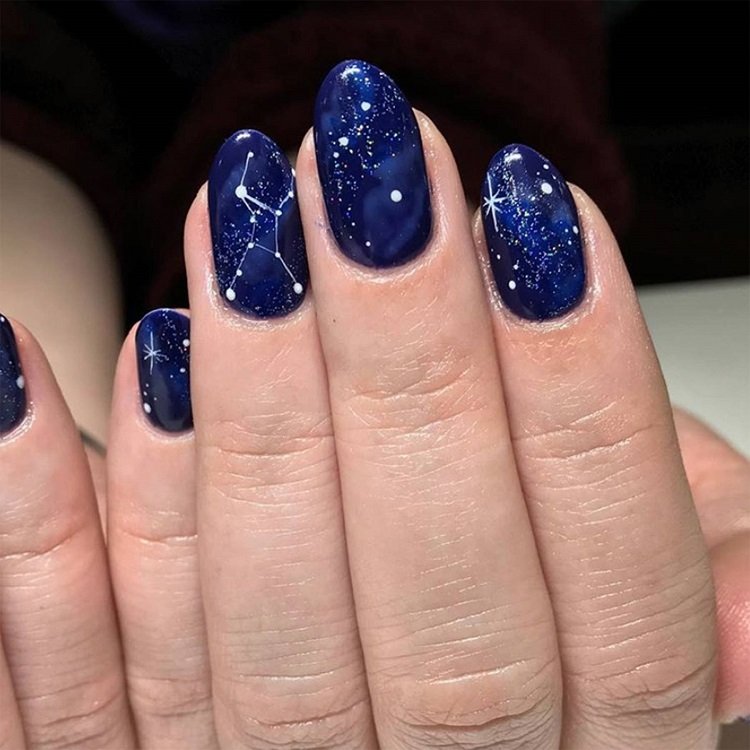 Constellation Nail Designs Constellation Nails Nail Trends Spring