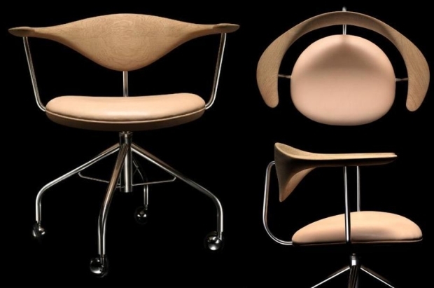 Hans J Wegners klassiska kontorsstol, The Swivel Chair, designad 1955