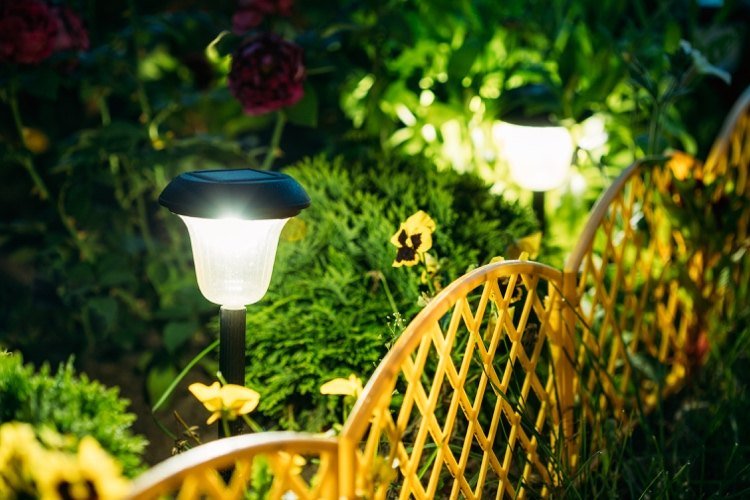 Belysa trädgårdsvägen med solbelysning Idéer för utomhusbelysning