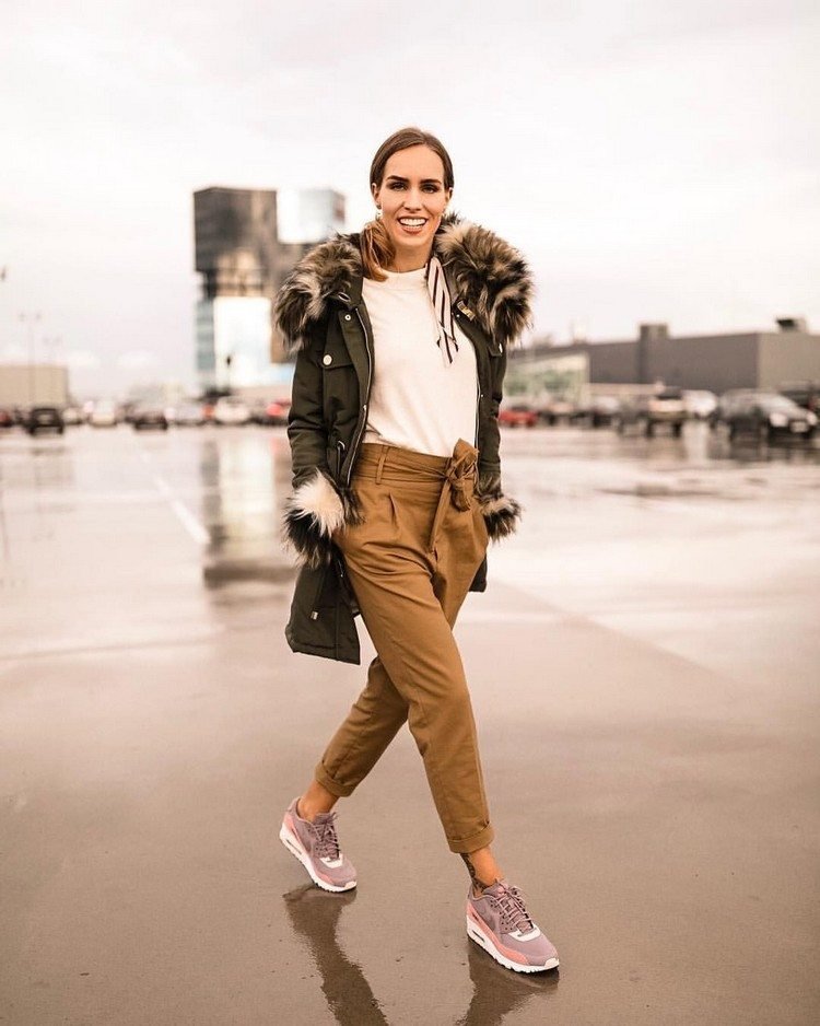Modetrender våren 2021 paperbag byxor vinterdräkt