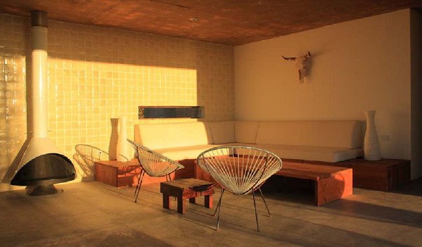 Strandbungalow i Mexiko -sofa
