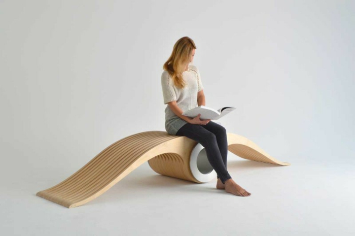 sittande läsning bok stol design exocet