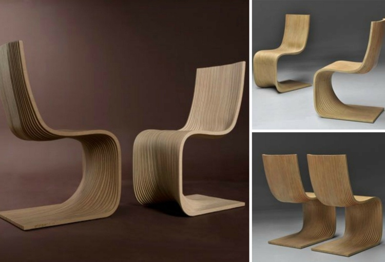 matsal möbler stol piegatto trä modern design